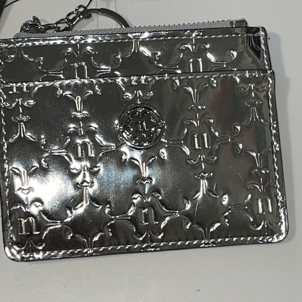 Nanette Lepore Silver Quilted Wallet